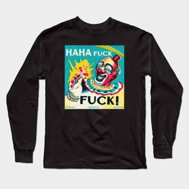 Clown Long Sleeve T-Shirt by Bubble Punk 